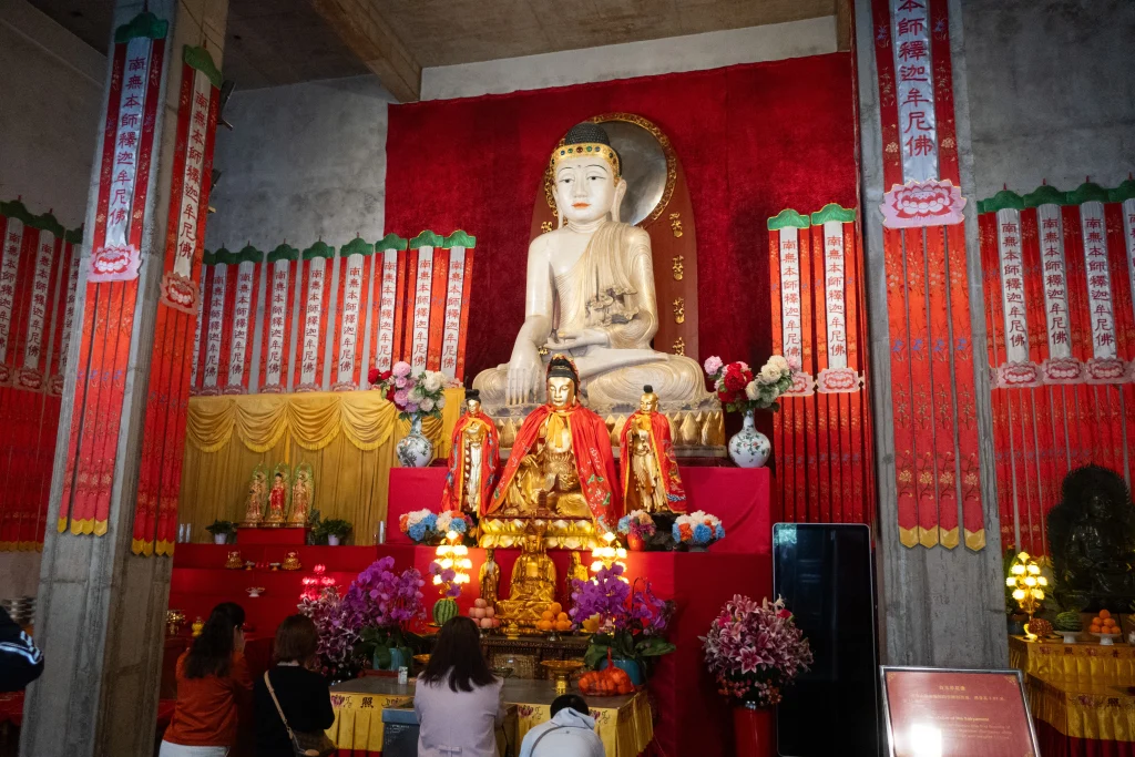 Jade Buddha at the Buddhist Jing'an Temple in Shanghai. 