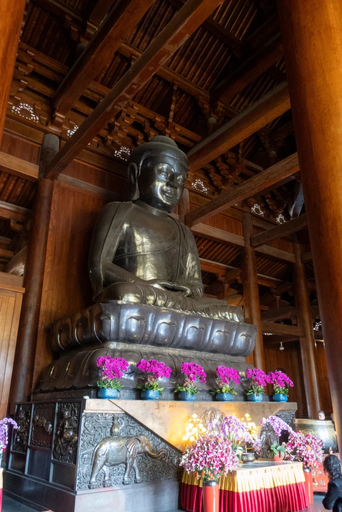 Silver Buddha at the Buddhist Jing'an Temple in Shanghai. 