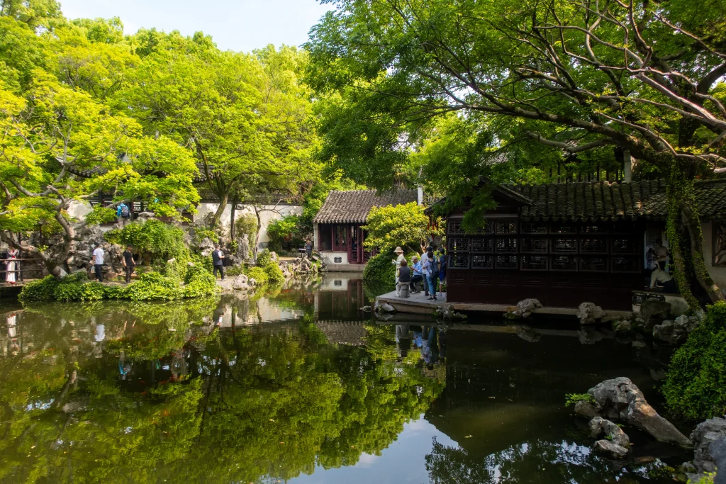 Tuisi Garden in the Water Town of Tongli, Suzhou. 